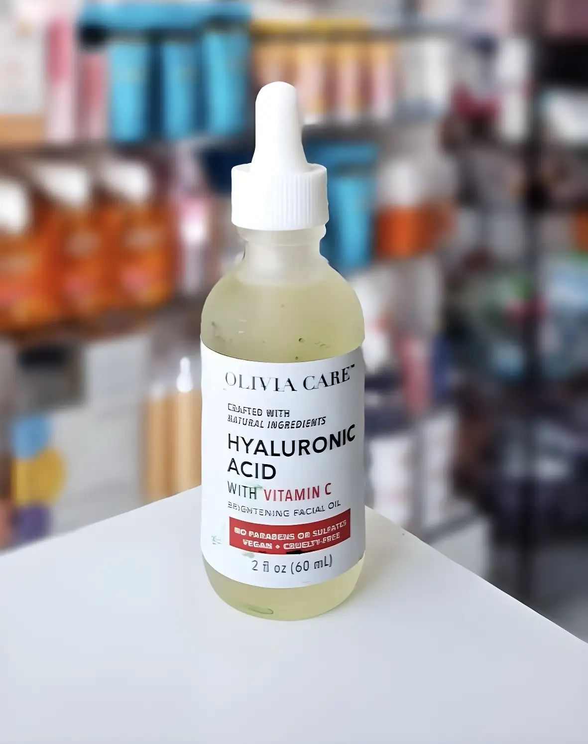 OLIVIA CARE HYALURONIC ACID WITH VITAMIN C BRIGHTENING FACIAL OIL