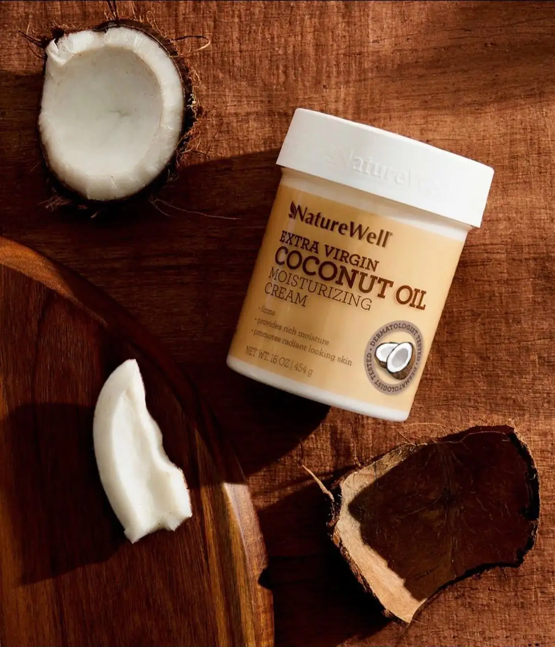 NATUREWELL EXTRA VIRGIN COCONUT OIL MOISTURIZING CREAM