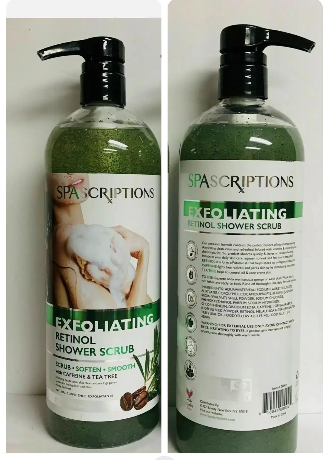 SPASCRIPTIONS RETINOL EXFOLIATING SHOWER SCRUB