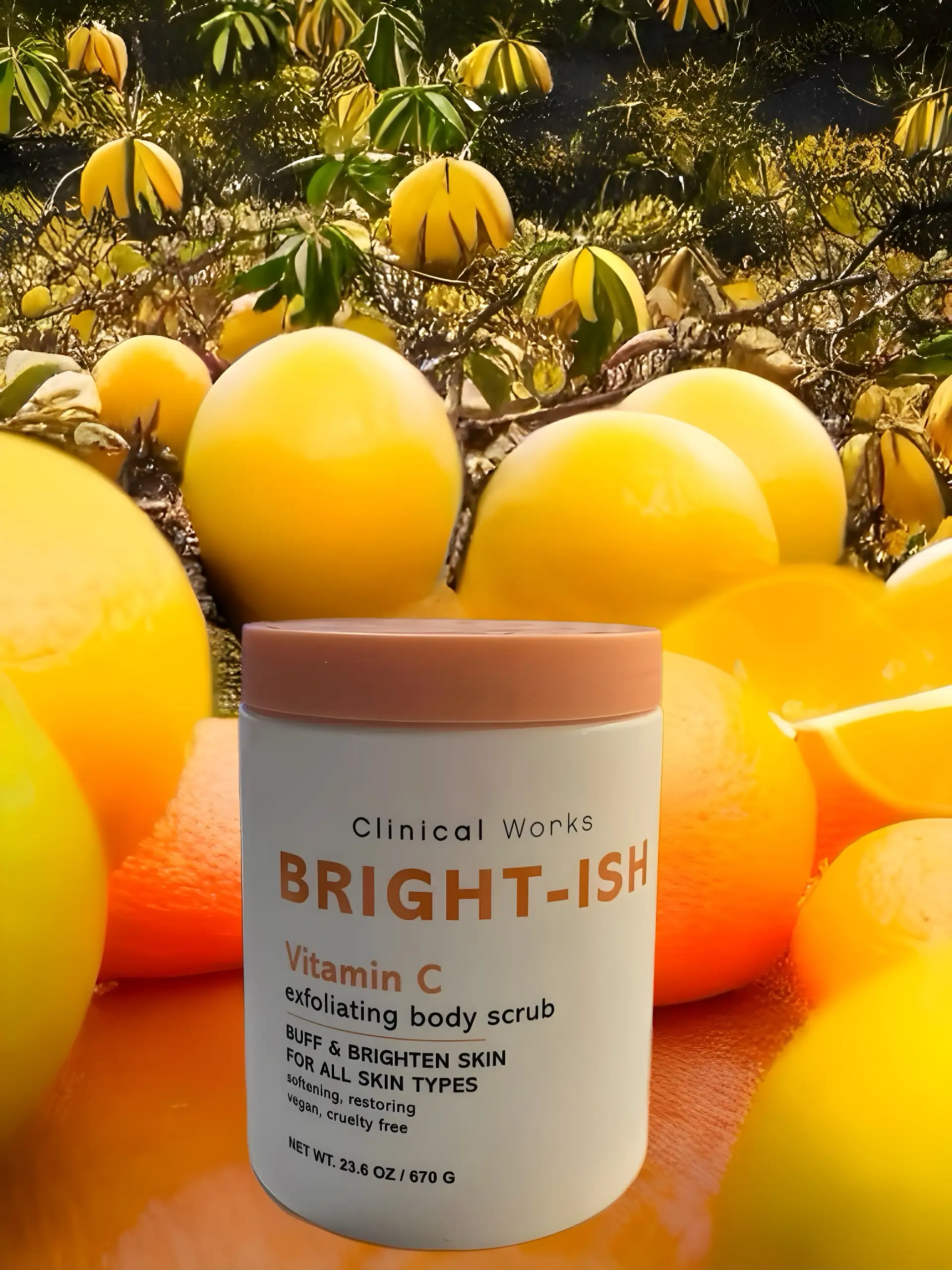 CLINICAL WORKS BRIGHTISH VITAMIN C EXFOLIATING BODY WASH
