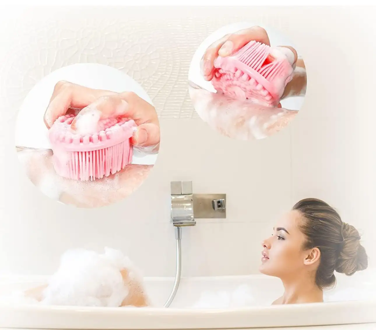 SKIN SCRUB DUALSIDE SILICONE BODY SCRUBBERS